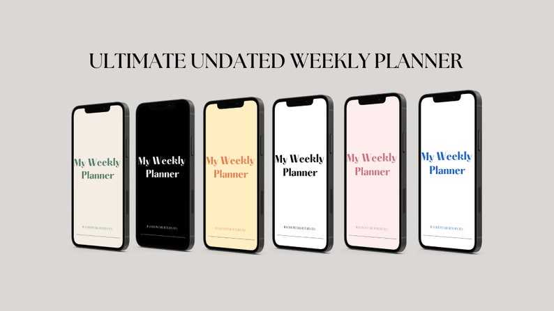 Ultimate Undated Weekly Planner image 1