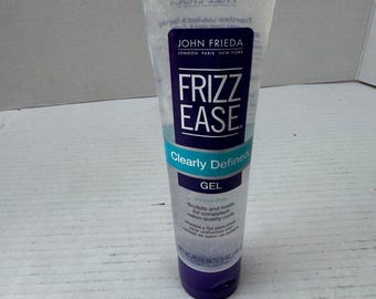 VTG Vintage John Frieda Frizz Ease Curl Defining Clear Hair Gel 5 Oz