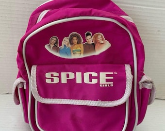 Vintage Spice Girls Mini Backpack Purse Bag Pink Nostalgia Y2K RARE 90s Music
