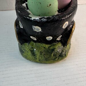 MacKenzie-Childs Style Handmade Hand-painted Courtly Check Easter Rabbit Bunny zdjęcie 6