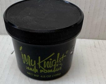 Vintage My Knight Hair Pomade Dressing Gel Jar 4.5oz