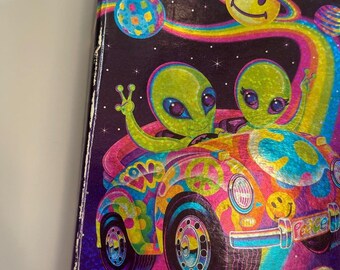 VTG 1990s 90s RARE Lisa Frank Zoomer Zorbit Astro Blast Aliens Journal Prismatic