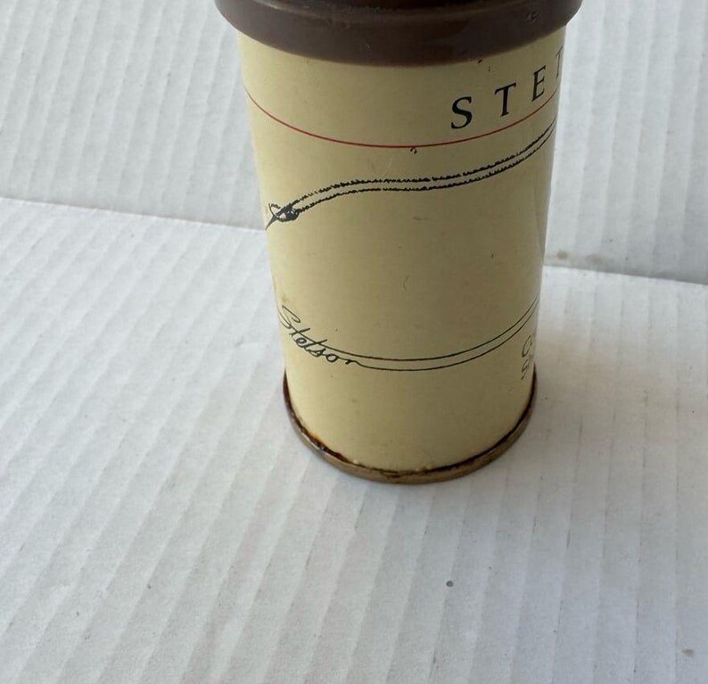 RARE vintage FULL 1980s STETSON high-end Conditioning Shave Cream 4oz image 3
