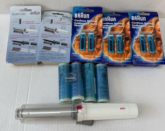 Braun Curl N Go Cordless Hair Curling Iron w/ 14 Full 2x CT Butane Energy Cells