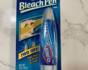 NEW Vintage VTG Discontinued Clorox Bleach Pen Gel Laundry Stain Remover Dual Tipped 2oz
