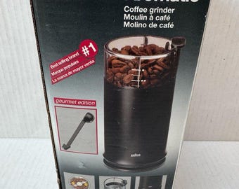 BRAUN KSM 4B Aromatic Coffee Grinder Gourmet Edition, Black NEW in box