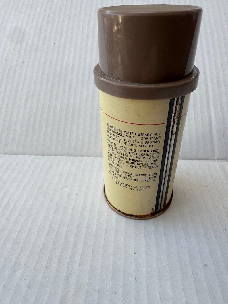 RARE vintage FULL 1980s STETSON high-end Conditioning Shave Cream 4oz image 2