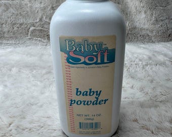 Vintage New Baby Soft Johnsons Baby Powder TALC 14oz 396g NEW SEALED