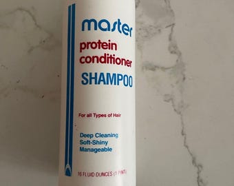Vintage VTG NEW Master Well Comb Company Protein Conditioner Shampoo 16 fl Oz