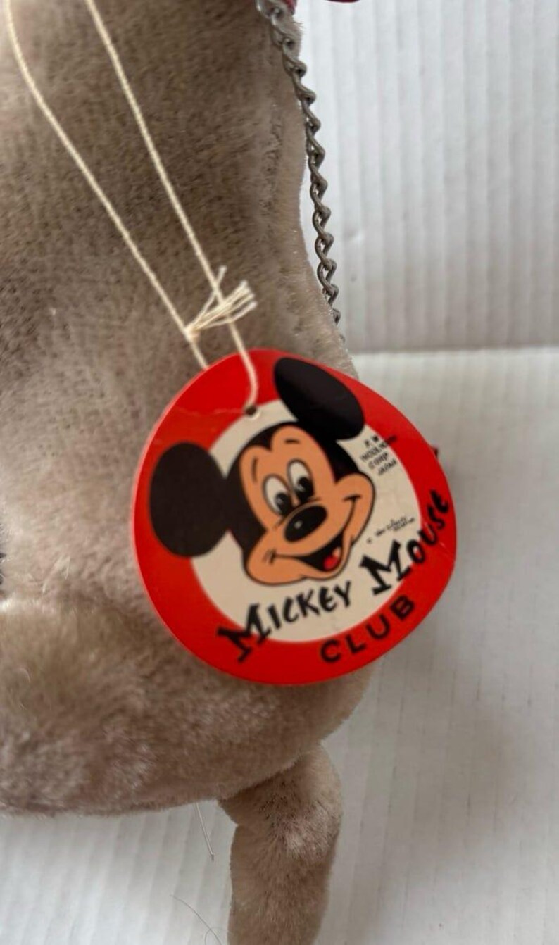 VTG Vintage Disney Lady And The Tramp Dog Woolikin Plush Made in Japan Mickey Mouse Club With Tag Arlan's image 8
