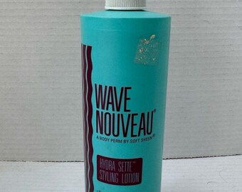 Vintage SoftSheen-Carson Wave Nouveau Hydra Sette Styling Lotion Old Stock 16 oz