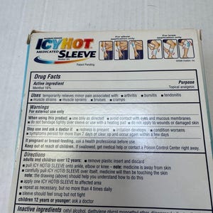 Vintage Icy Hot 2006 Maximum Strength Medicated Knee, Ankle, Elbow Sleeve Large 3 Count image 3