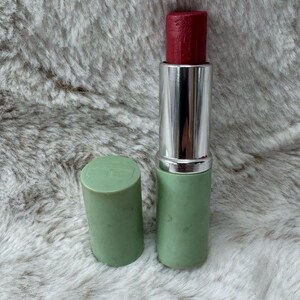 VTG Clinique Long Last Lipstick ALL HEART New Full Green Tube Rouge Longtemps