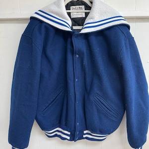 Sailor Collar Varsity Jacket - Etsy