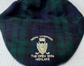 VTG Plaid Paterson Wool Hat The Open Championship Royal Liverpool Hoylake 2006