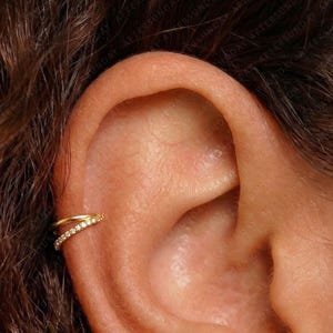 18G/16G  Titanium Double Clicker Hoop •  Hinged Segment Nose Ring •  Septum Clicker Ring • Cartilage Hoop • Helix Earring Hoop