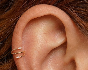Aro de titanio con bisagra de 18G/16G • Anillo nasal con segmento articulado • Anillo de cierre para septum • Aro para cartílago • Aro para pendiente de hélix