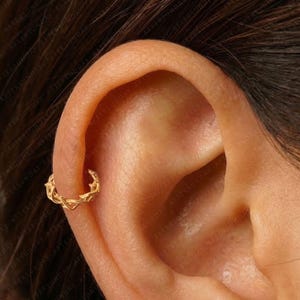 16G 316L Surgical Steel Cartilage Hoop • Daith Hoop • Nose Ring  • Hinged Segment Nose Ring • Septum Clicker Ring • Nose Ring • Helix Hoop