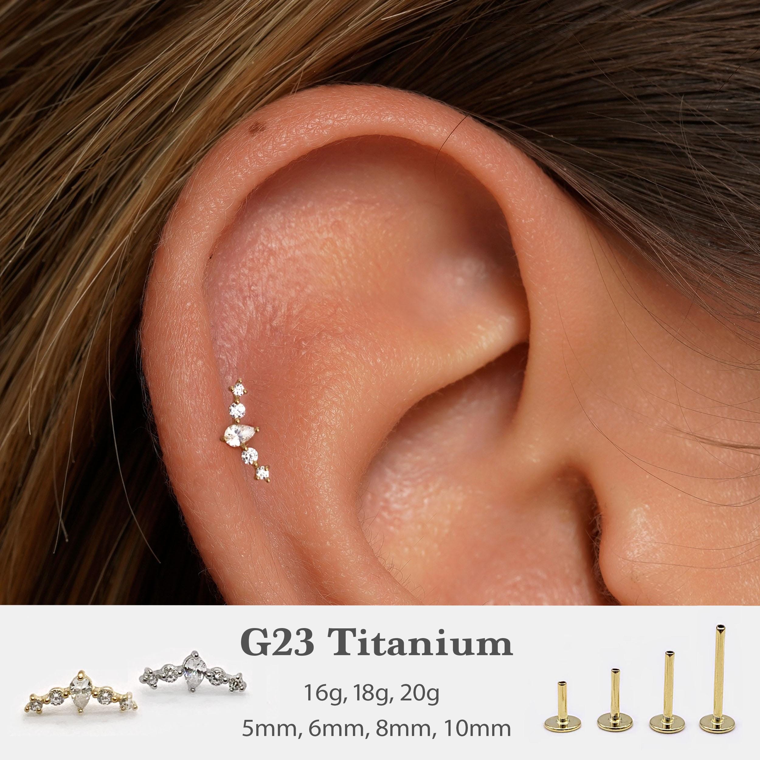 Curved Helix Earring - Etsy