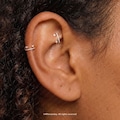 18G/16G 316L Surgical Steel Double Hinge Hoop • Pear Hoop • Hinged Segment Nose Ring • Septum Clicker Ring •Cartilage Hoop • Helix Hoop