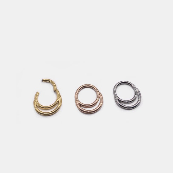 Body CAC Titanio 1 Pezzo-0.8mmx6mm Anelli A Cerchio Con Cricchetto - Foto 3