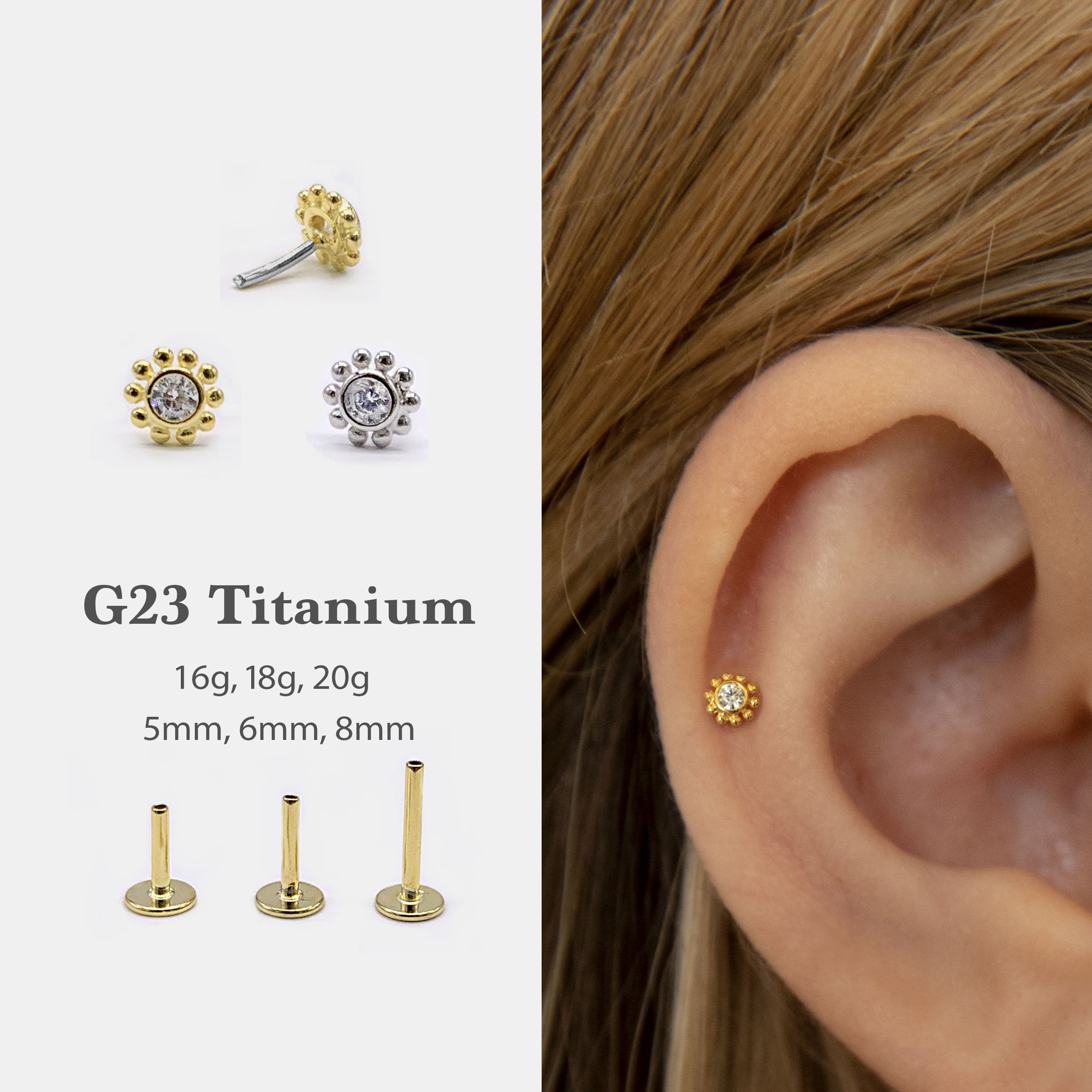 4 PCS 9mm Extra Large Earring Back Gold Fill Heavy Earring Support, Large  Backing for Heavy Earrings 