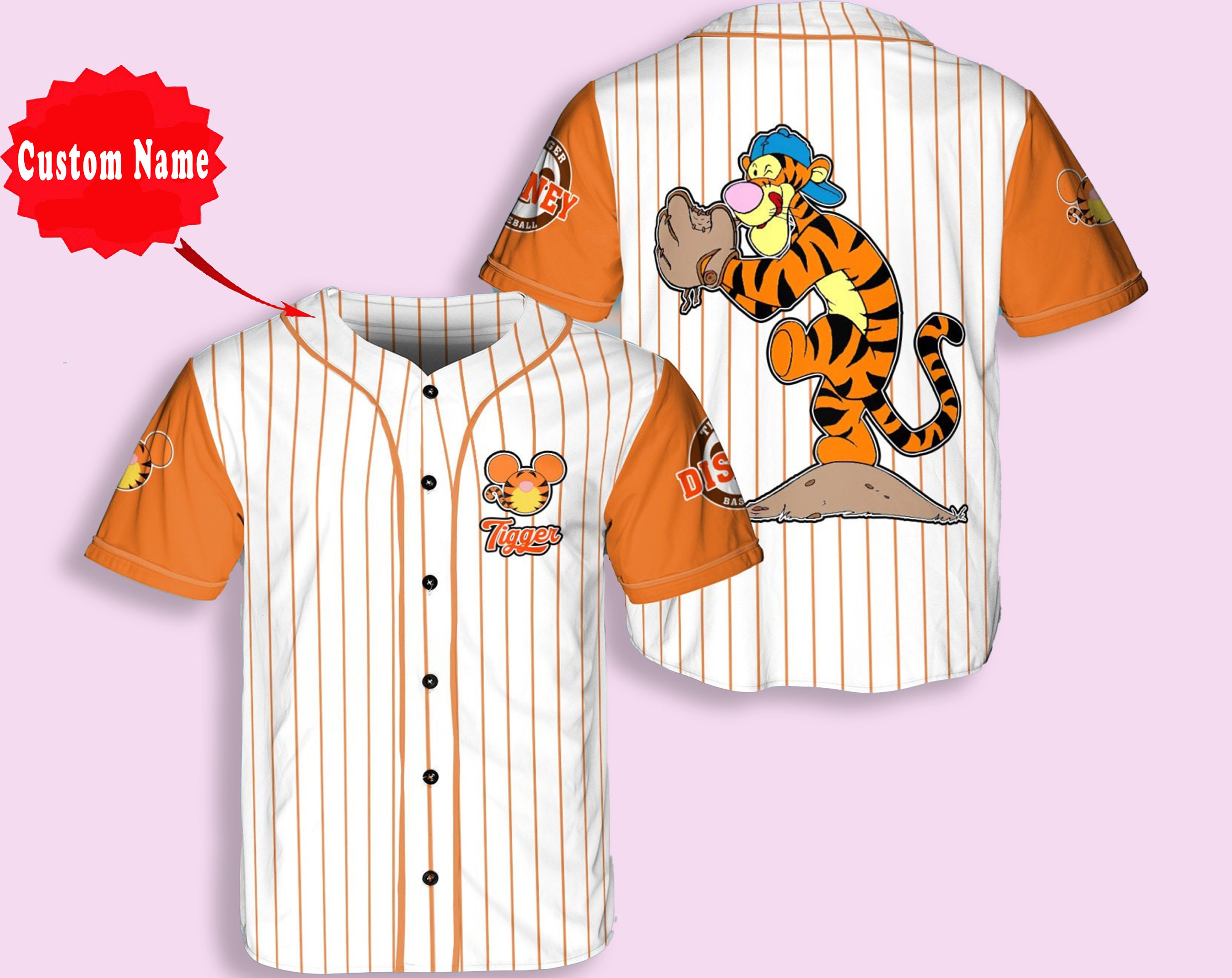 Discover Tigger Tigger Disney Cartoon Baseball Jersey, Gift Christmas