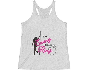 Bachelorette Party Women's Tri-Blend Racerback Tank Top