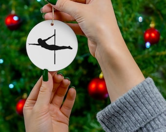 Pole Dance Ceramic Ornament