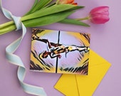 Pole Dance Printable Downloadable Digital Greeting Card