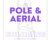 Pole and Aerial Dance Coloring Book Digital Download Adult Coloring Instant Download