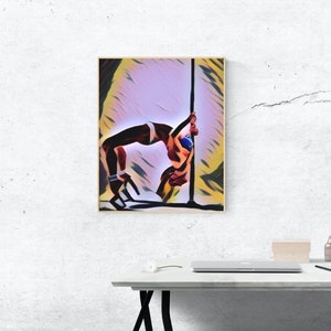 Printable Pole Dance Poster Prints Pole Dance Wall Art Digital Print