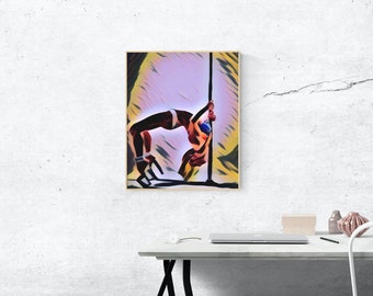 Printable Pole Dance Poster Prints Pole Dance Wall Art Digital Print