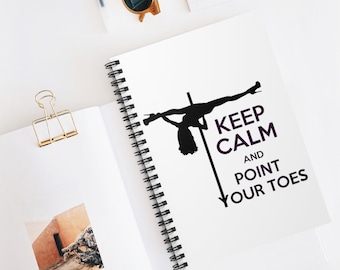 Pole Dance Spiral Notebook