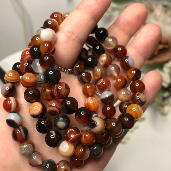 Sardonyx Bracelet 8mm Bead