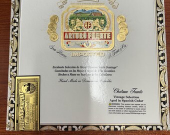 Caja de cigarros vacía Arturo Fuente Chateau