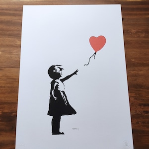 Lithograph after BANKSY &quot;Girl with balloon&quot;