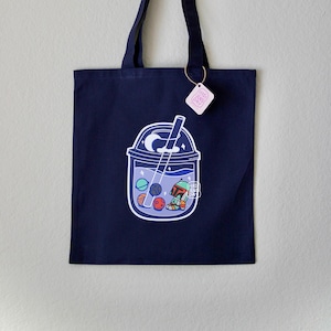 Tote Bag Boba Milk Tea Tote Bag Cute Art Space Tote Bag Boba Fett Art Chibi Tote Bag Gift for Friends Gift for Kids Eco-Friendly