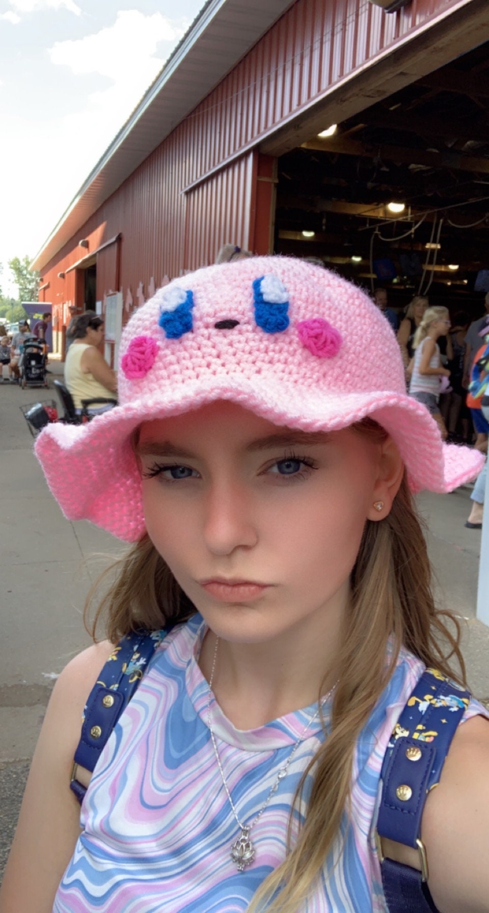 Kirby Crochet Bucket Hat. Fun and Unique Bucket Hat for All Etsy