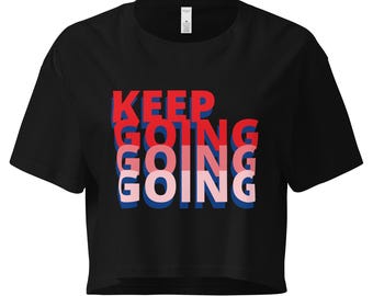 Top corto para mujer Keep Going