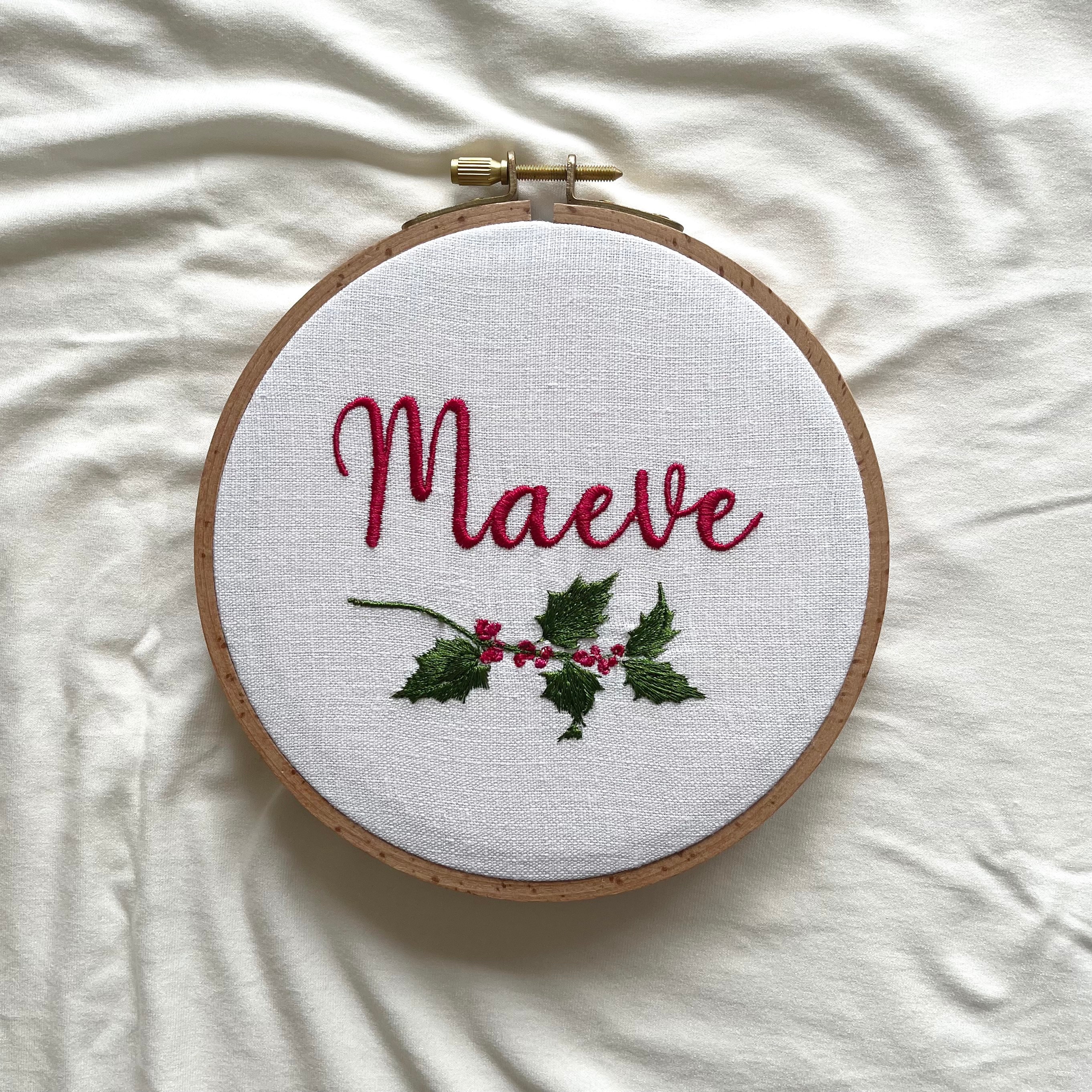 Small OVAL Embroidery Hoop - 6 x 4 inch, Wood Embroidery Hoops, Horizontal  Embroidery Frame, DIY Ornament Christmas Gift