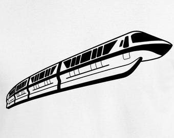 Monorail Digital Cut Files | Cricut | Silhouette Cameo | Svg Cut Files | Digital Files | PDF | Eps | DXF | PnG | Amusement Park