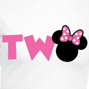 Minnie 2. Geburtstag Schneidedateien | Cricut | Silhouette Cameo | Svg Cut Dateien | Digitale Dateien | PDF | Eps | DXF | PnG | Maus