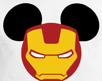 Mickey Iron Man Digital Cut Files | Cricut | Silhouette Cameo | Svg Cut Files | Digital Files | PDF | Eps | DXF | PnG | Superhero
