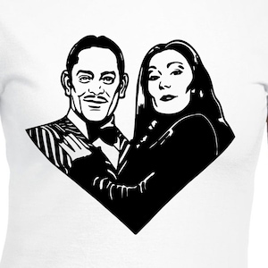 Morticia & Gomez Cut Files | Cricut | Silhouette Cameo | Svg Cut Files | Digital Files | PDF | Eps | DXF | PnG | The Addams Family