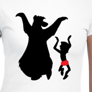Mowgli And Baloo Cut Files / Cricut / Silhouette Cameo / Svg Cut Files / Digital Files / PDF / Eps / DXF / PnG / Il libro della giungla