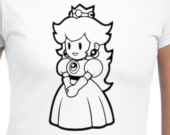 Princess Peach Cut Files | Cricut | Silhouette Cameo | Svg Cut Files | Digital Files | PDF | Eps | DXF | PnG | Super Mario