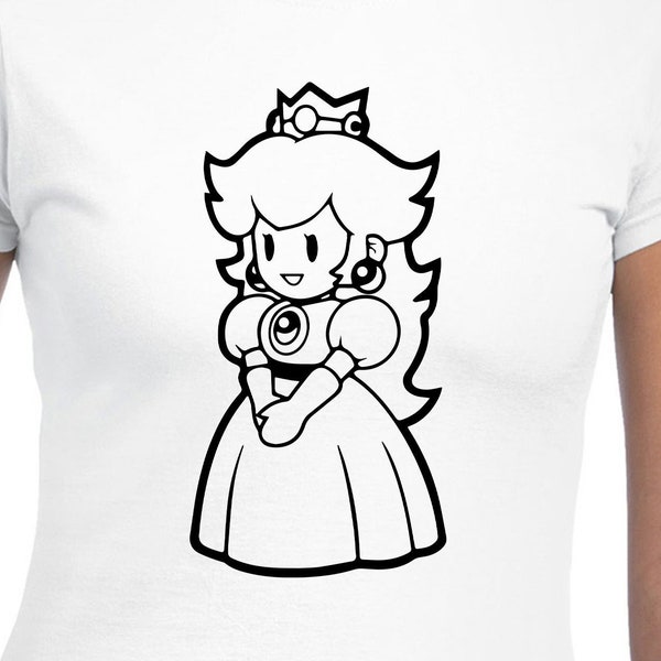 Princess Peach Cut Files | Cricut | Silhouette Cameo | Svg Cut Files | Digital Files | PDF | Eps | DXF | PnG | Super Mario