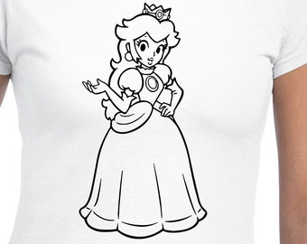 Princess Peach Cut Files | Cricut | Silhouette Cameo | Svg Cut Files | Digital Files | PDF | Eps | DXF | PnG | Super Mario