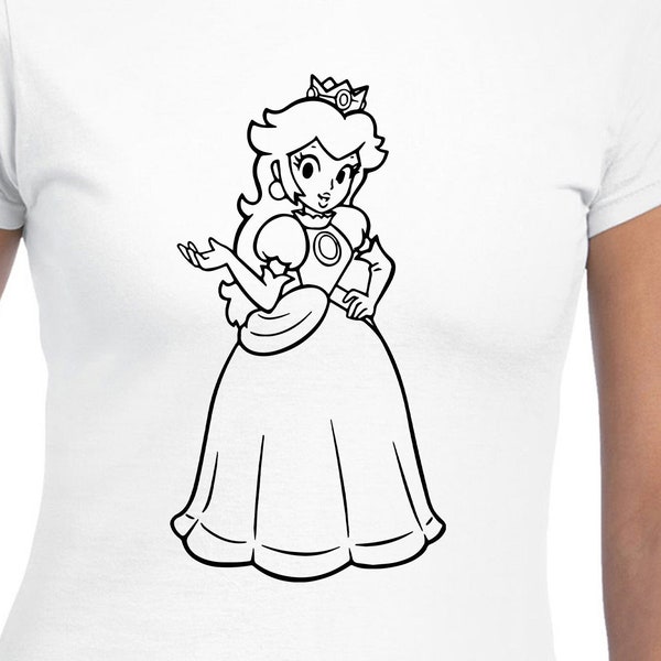 Princess Peach Cut Files | Cricut | Silhouette Cameo | Svg Cut Files | Digital Files | PDF | Eps | DXF | PnG | Super Mario